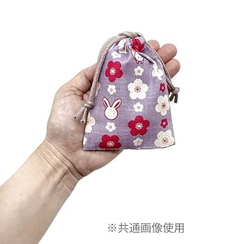 Amazon.co.jp: 超ミニ巾着SSS袋和柄 武将家紋柄 生成り巾着袋